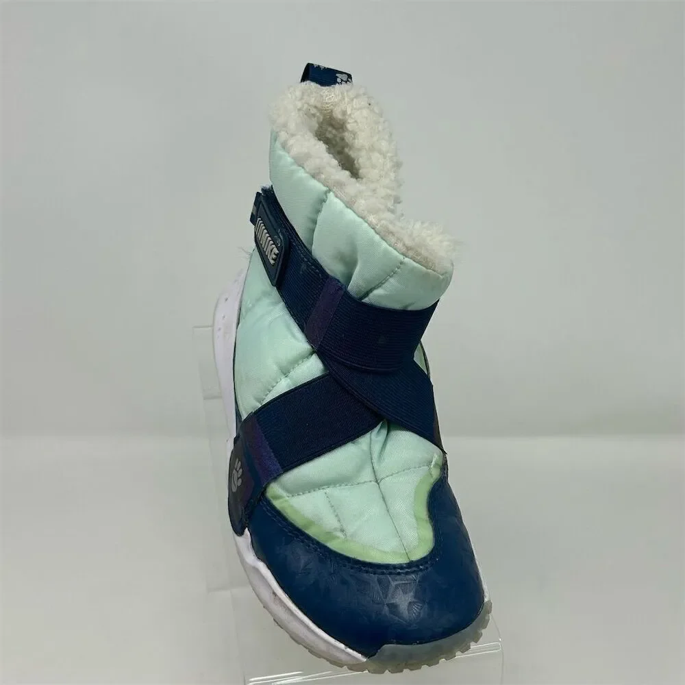 Nike Youth Flex Advance SE PS Winter Snow Boots Blue Pawprints Size 2Y